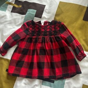 Roots Baby Buffalo plaid dress